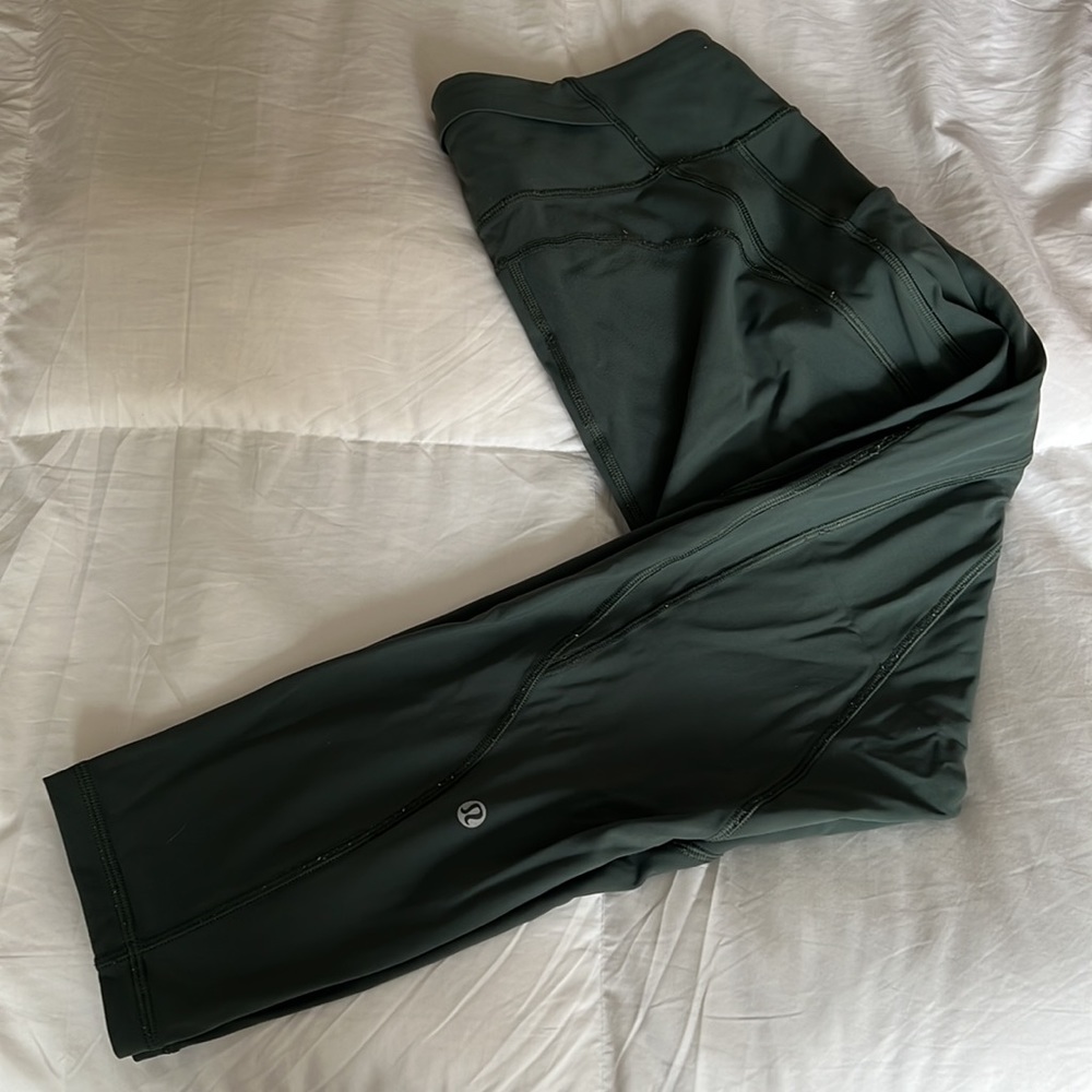 Lululemon green leggings (size 10)